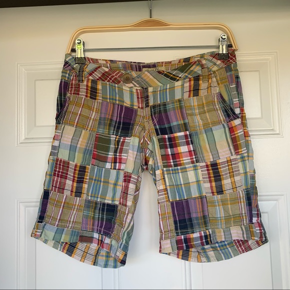 Paris Blues Pants - •Paris Blues• Madras Plaid Bermuda Shorts - Size 3